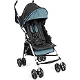 Summer by Ingenuity 3D Mini Convenience Stroller – Lightweight Stroller with Compact Fold, Multi-Position Recline, Canopy with Pop Out Sun Visor – Umbrella Stroller for Travel and More, Slate Grey