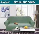 Granbest Premium Water-Repellent 3 Seater Sofa Cover Matcha Green view 2