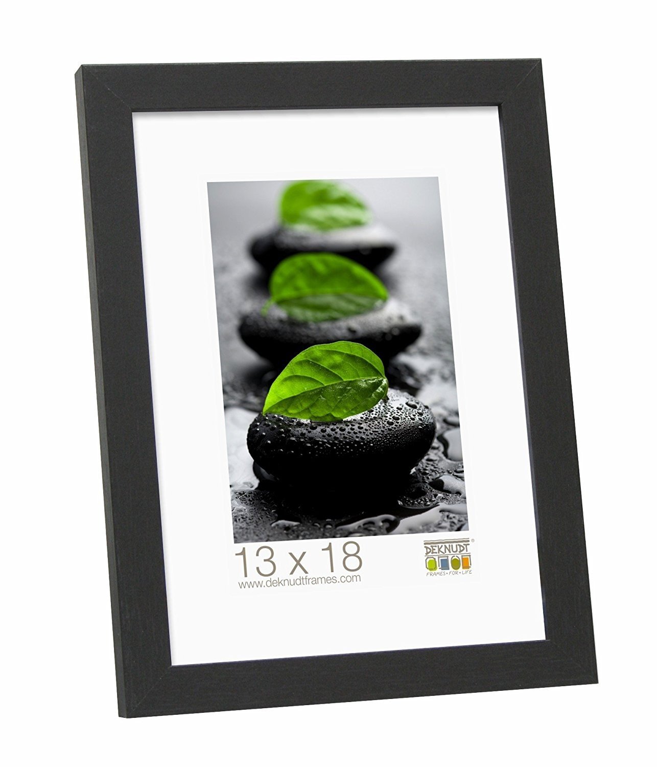 Deknudt Frames S44CF2-30.0X45.0 Basic Narrow Wood/MDF Photo Frame Black 48.5 x 33.5 x 1.47 cm — image 1