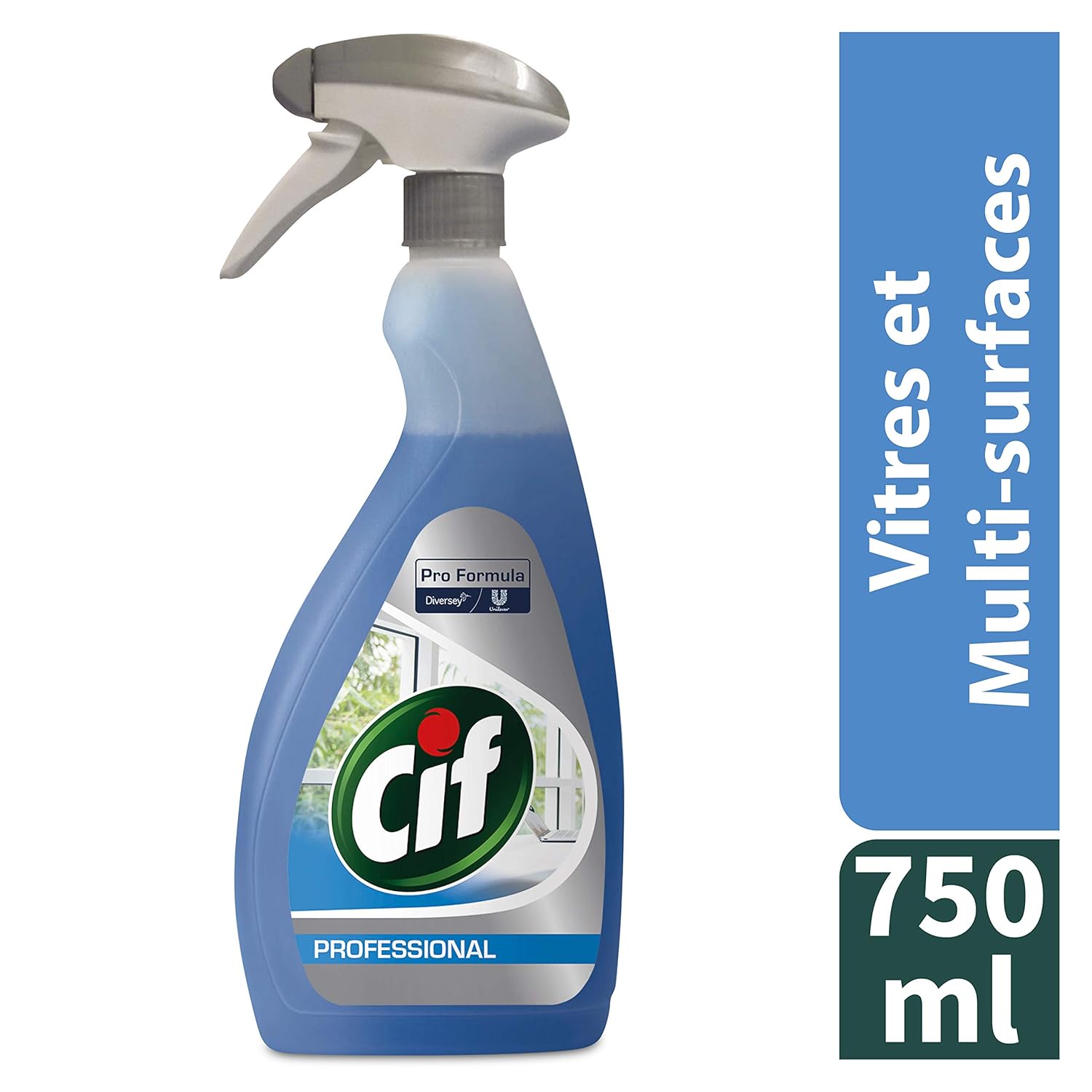 Cif Pro Formula Glass Cleaner, 750ml (6-pack) spray bottles, 125 ml (Pack of 6) - Image 3