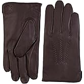 Hickey Freeman Men’s Leather & Cashmere Touch Screen Compatible Gloves