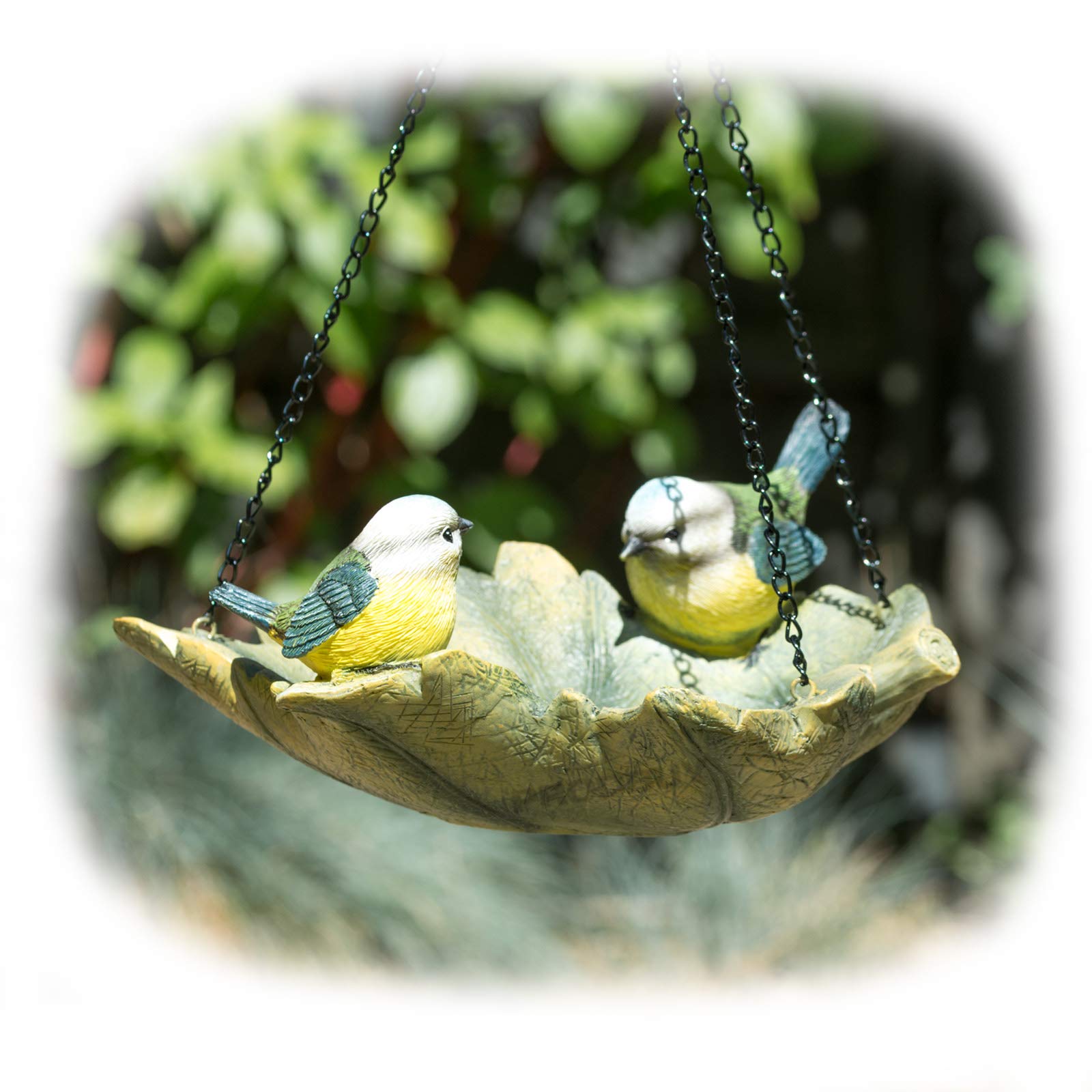 ProdBuy Home Hanging Blue Tits Leaf Shaped Bird Feeder