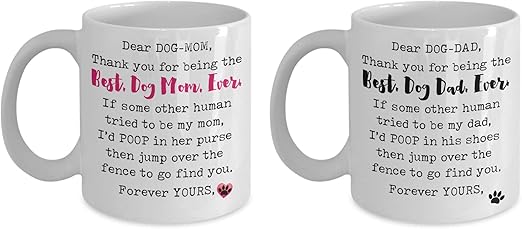 dear dog mom coffee mug