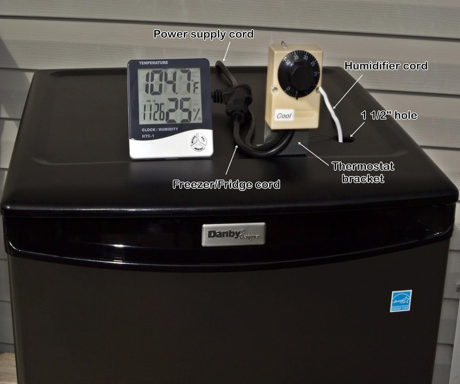 Enchufe en convertir congelador a carne y pescado secado ...