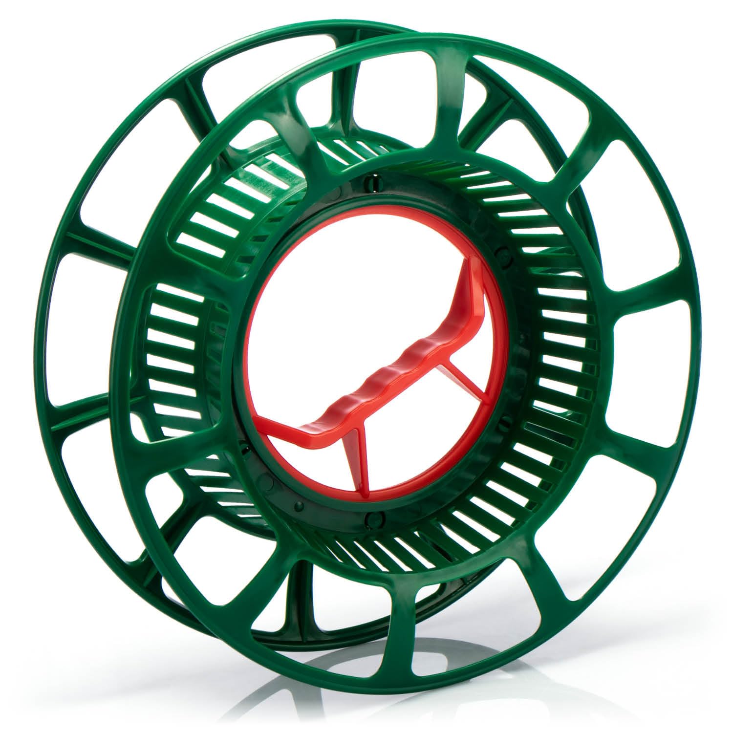 COM-FOUR® Cable Reel - Empty Cable Drum Made of Plastic - Cable Drum as an Organizer for Cables, Fairy Lights, Ribbons and Wires (01 piece - Reel)