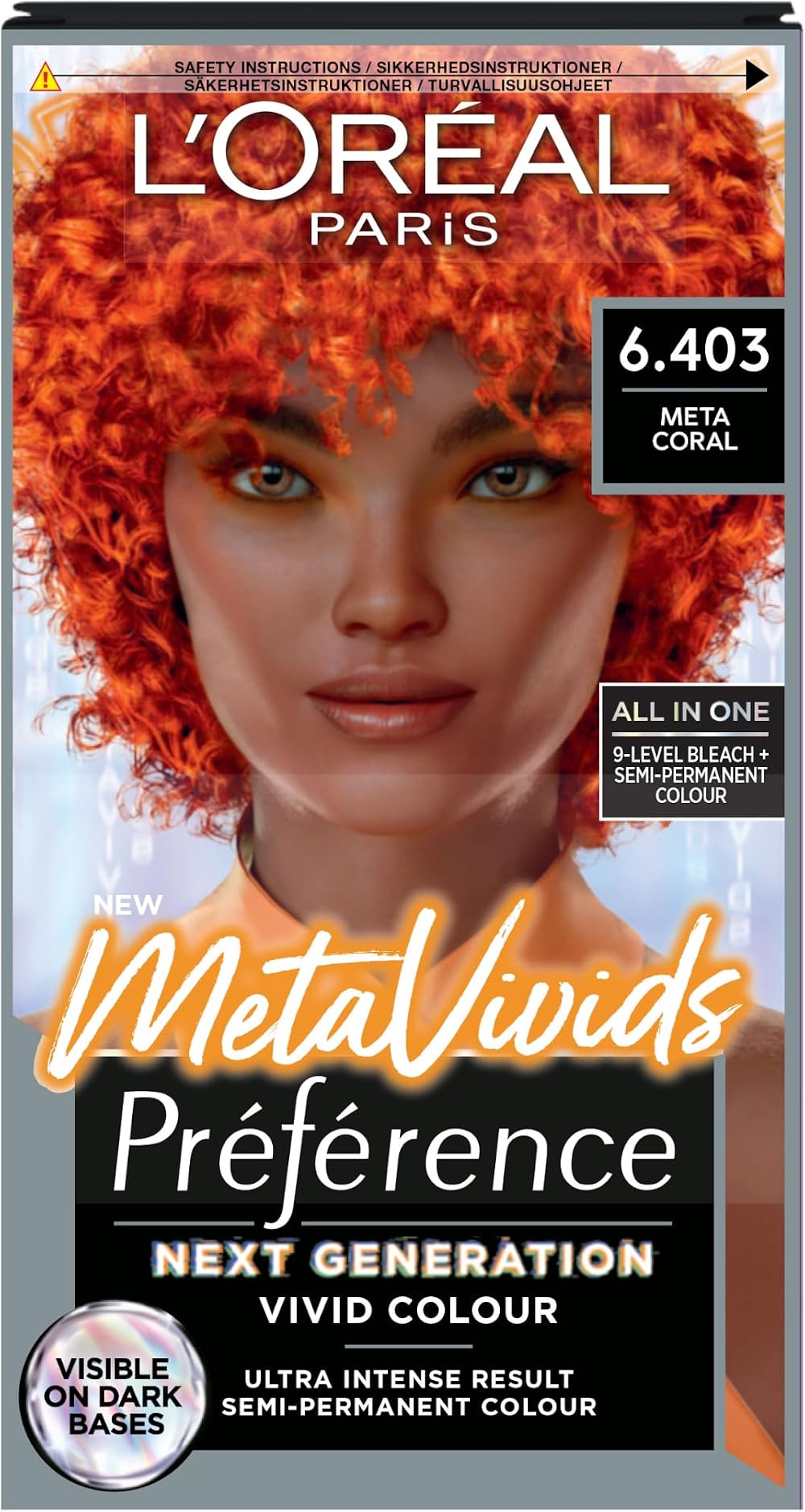 L'Oréal Paris Preference Meta-Vivids 6.403 Coral Permanent Hair Colour