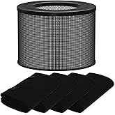 Ontheone True HEPA Filter Replacement Compatible with Filter Queen Defender 4000 7500 360 Air Cleaner Purifier, High-efficiency True HEPA Filter with 4 Activated Carbon Pre-Filter