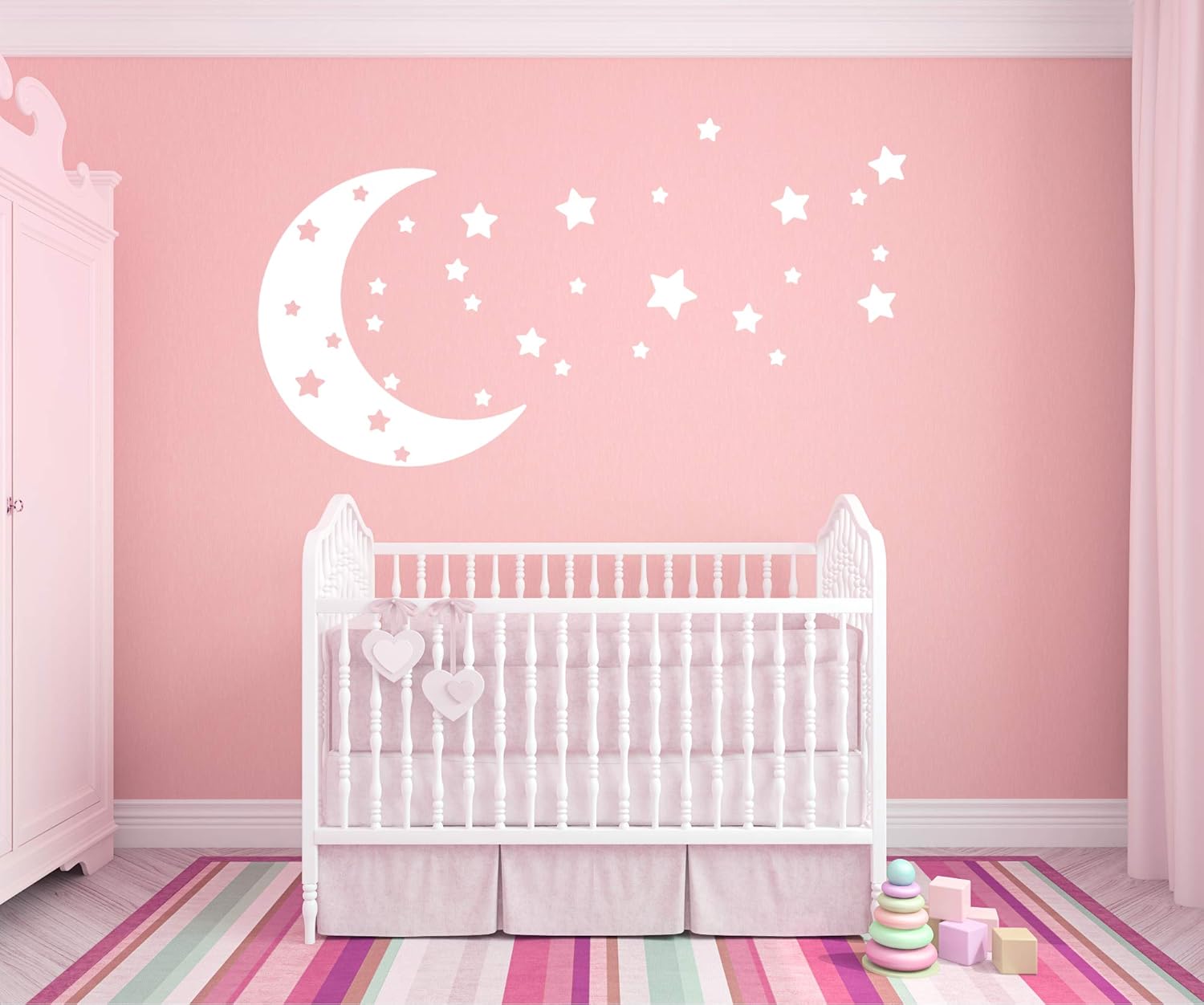 moon and stars baby decor