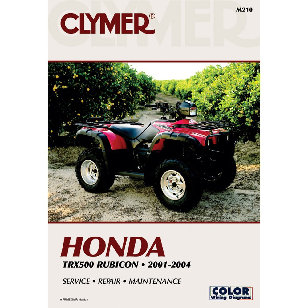 Amazon.com: 2001-2004 HONDA TRX500 RUBICON SERVICE MANUAL HONDA,  Manufacturer: CLYMER, Manufacturer Part Number: M210-AD, Stock Photo -  Actual parts may ...