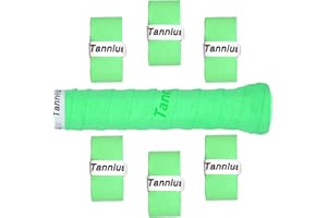 Tannius Tennis Racket Grip Tape, (6 or 9 Pack) Dry Feel Tennis Grips, Absorbent and Enhanced Tennis Overgrip