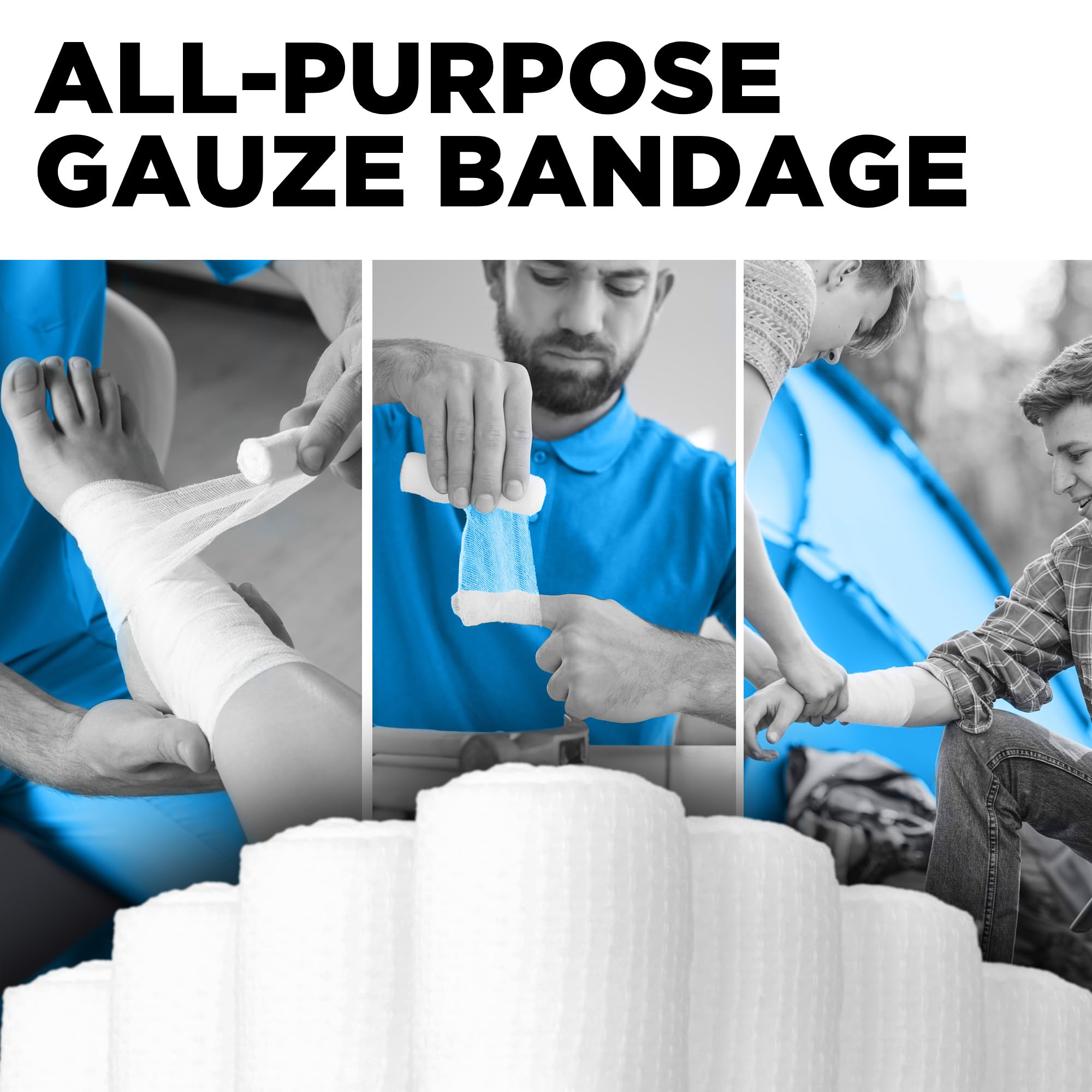 Gauze Rolls - 24 Pack - 4