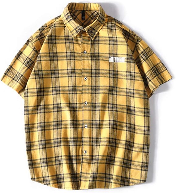 Amazon Fanessy チェクシャツ メンズ 半袖 シャツ 大きいサイズ カジュアル ギンガムチェック シャツ シャツ 通販