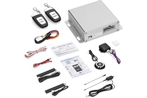 12V Car Anti-Theft Alarm System with BT Remote Starter PKE Keyless Entry Central Lock Support APP Control Push Button Start S