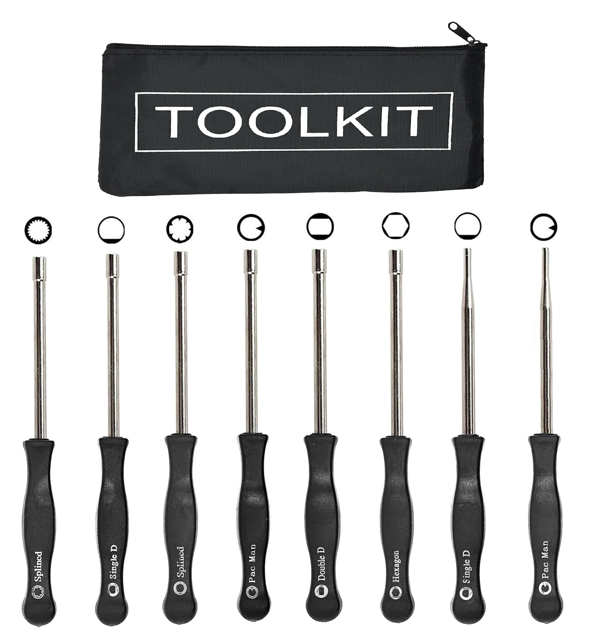 Hippotech Carburetor Adjustment Tool Kit for Common 2 Cycle Carburator Engine - Carburetor Adjustment Tool Set Carburetor Tune up Adjusting Tool (8pcs)