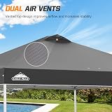 Eagle Peak 3m x 3m Pop Up Gazebo Tent Instant Canopy Shelter Grey view 2