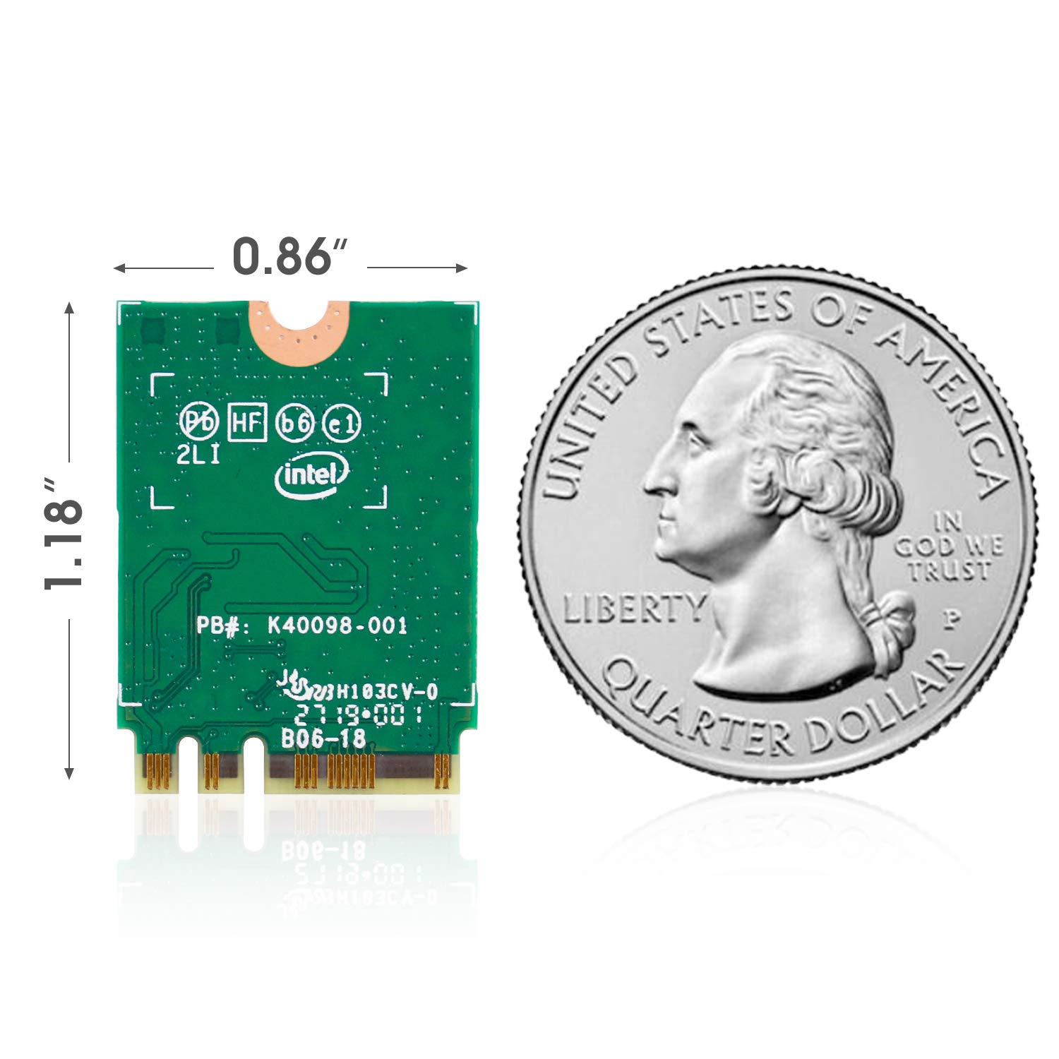 Authentic Intel AX200NGW Wi-Fi 6 11AX WiFi Module 2 x 2 MU-MIMO Dual Band Wireless Card with Bluetooth 5.0 Internal WiFi Adapter Support Windows 10 64bit, M.2/NGFF