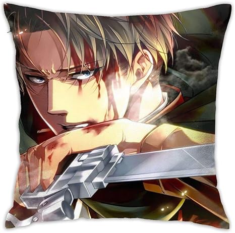 Amazon 進撃の巨人 クッションカバー 抱き枕 正方形装飾枕カバー 背当て ホーム装飾 枕カバー ソファの装飾 家の装飾 45cm 45cm 枕カバー ピローケース オンライン通販