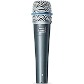 Shure BETA 57A Instrument Microphone - Supercardioid Dynamic Mic for Vocal and Instrumental Applications with High Output Neodymium Element, Durable Steel Mesh Grille and Shock Mount
