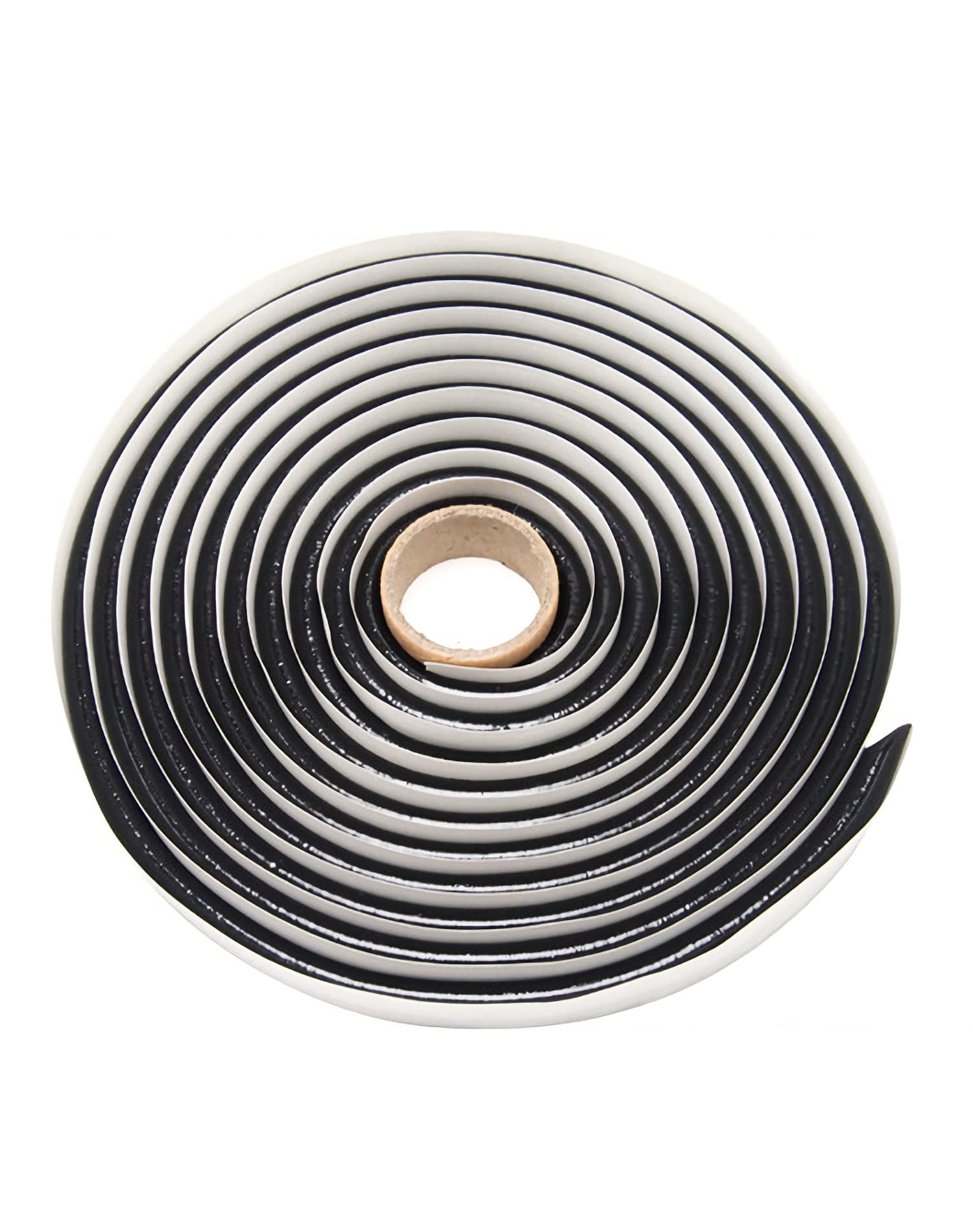 QWORK® 1 Piece Butyl sealant Tape 9.5mm Diameter x 13ft, Black Butyl sealant Rubber for Automotive Truck Headlight Window Door Windshield