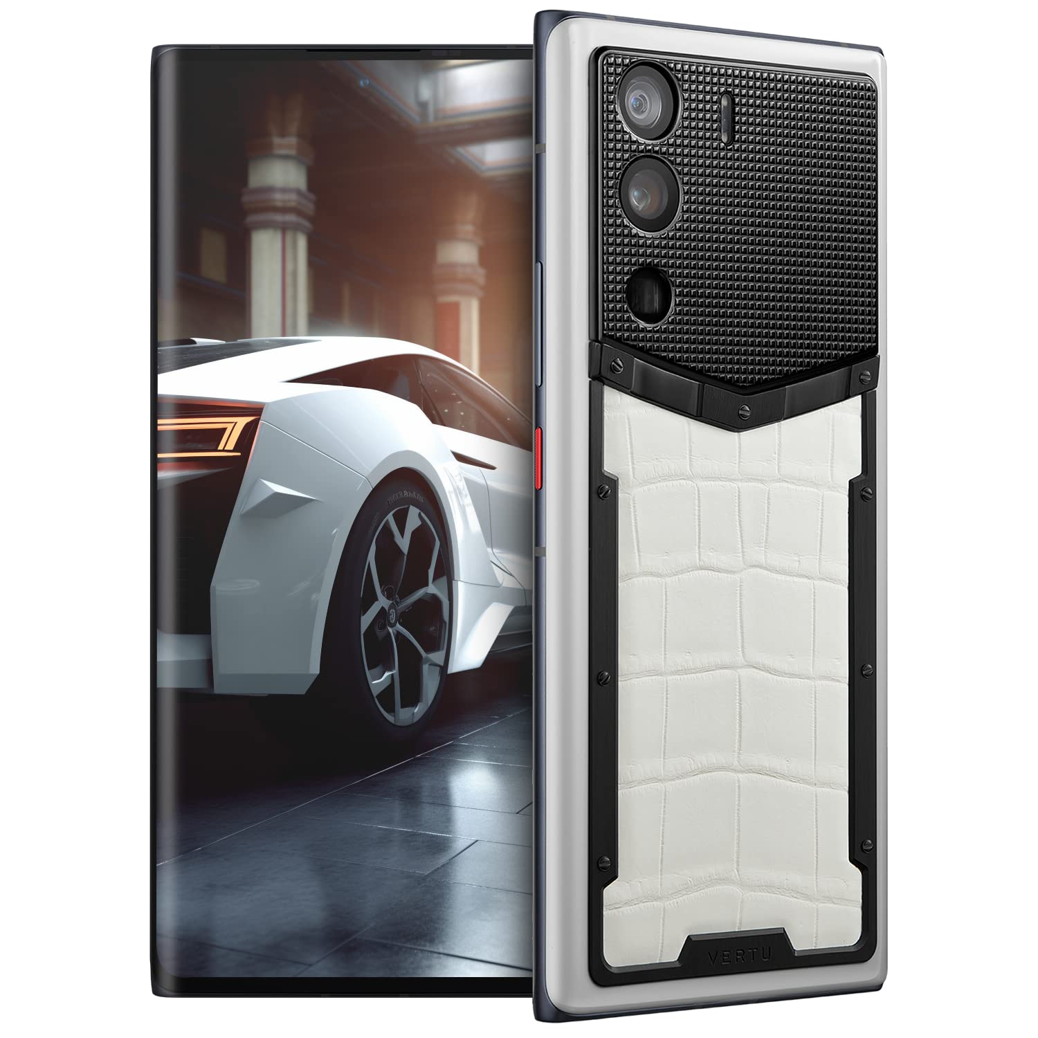 METAVERTU Alligator Leather 5G Phone, Unlocked Secure Encrypted Smartphone with Vshot NFT 64MP Camera Dual Luxury os & Web3.0 os Up to 18G RAM + 1TB ROM + 9T IPFS Storage