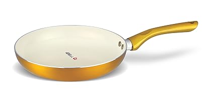iBELL IBL FP 26C Non-Stick Ceramic Coated Fry Pan (260mm) Gloden Yellow