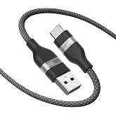 Anker Nano USB A to USB C Cable, CarPlay USB to USB C Cable (6 ft, Black) | Upcycled-Braided Cord for CarPlay, iPhone 17 / 16 Series, Samsung Galaxy Note20, and More