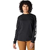 Carhartt Women's Loose Fit Heavyweight Long-Sleeve Logo Sleeve Graphic T-Shirt