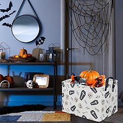 FXOCSHE Halloween goth thriller basket,Empty