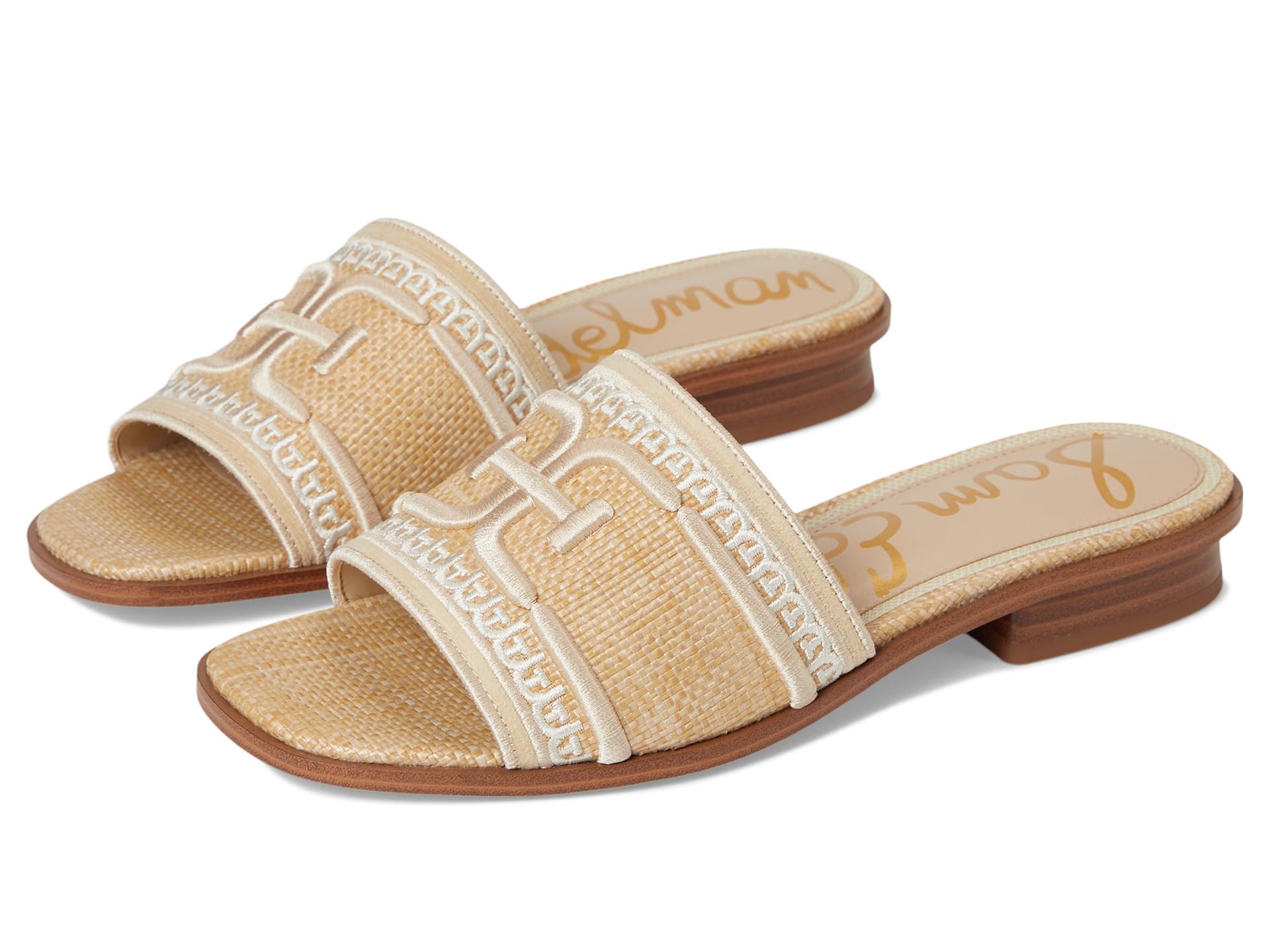 Sam Edelman Women’s Stevie Heeled Sandal, Natural Multi, 8.5