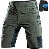 Cycorld Mountain-Bike-Shorts-Mens-Padded Biking Baggy Cycling Short Padding