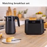 Bosch MyMoment Delight 2-Slice Toaster Matte Black Reheat Defrost view 4