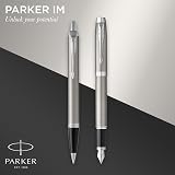 Parker IM Duo Gift Set Fountain Pen Ballpoint Pen Pouch Stainless Steel view 2