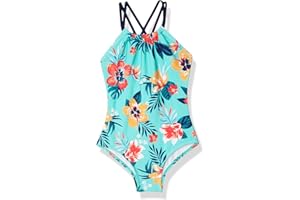 Kanu Surf Girls Jasmine Beach Sport Halter One Piece Swimsuit