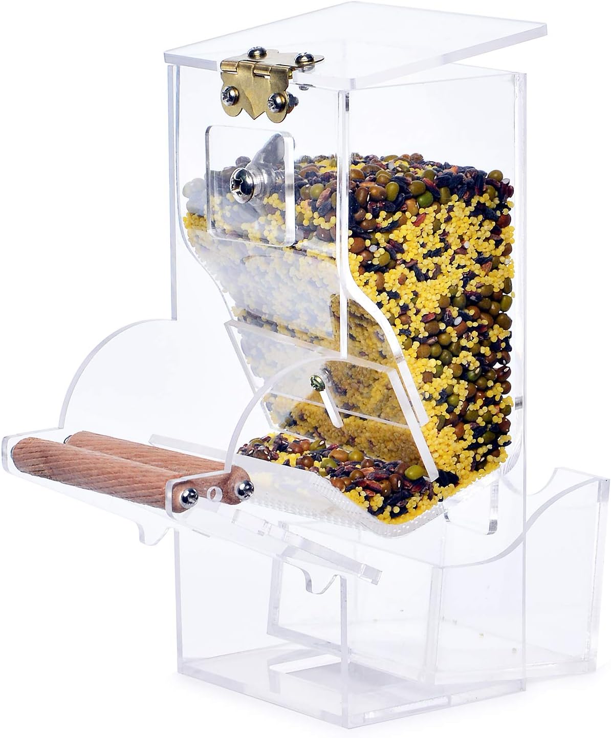 Amazon Com Sanvo Free Install Parrot Bird Cage Auto Seed Feeder