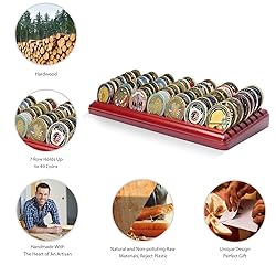 DecoWoodo 7 Rows Challenge Coin Display Stand Solid