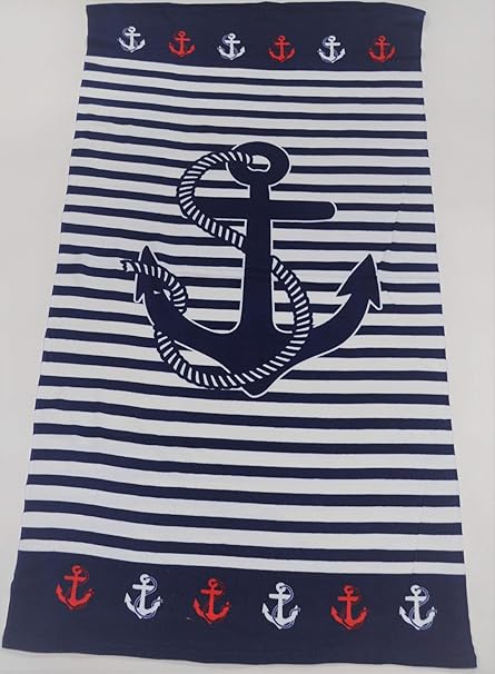 Orpheebs 1 Drap Marine Microfibre Serviette De Plage Divers