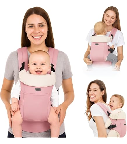 BabyBjörn Baby Carrier Mini パーリーピンク BabyBjörn Mini carregador de bebê, algodão, rosa empoeirado