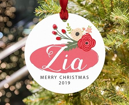 Regalo Natale Zia.Cwb2jcwb2jcwb2j Zia Zia Ornamento Di Natale In Porcellana Italiana Ornamento Regalo Per Ricordi 7 6 Cm Amazon It Casa E Cucina