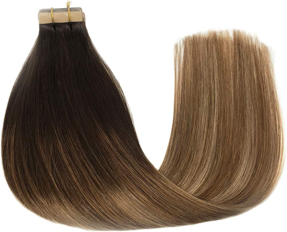 GOO GOO Tape in Hair Extensions Human Hair, 20pcs 50g 20inch - Image 3