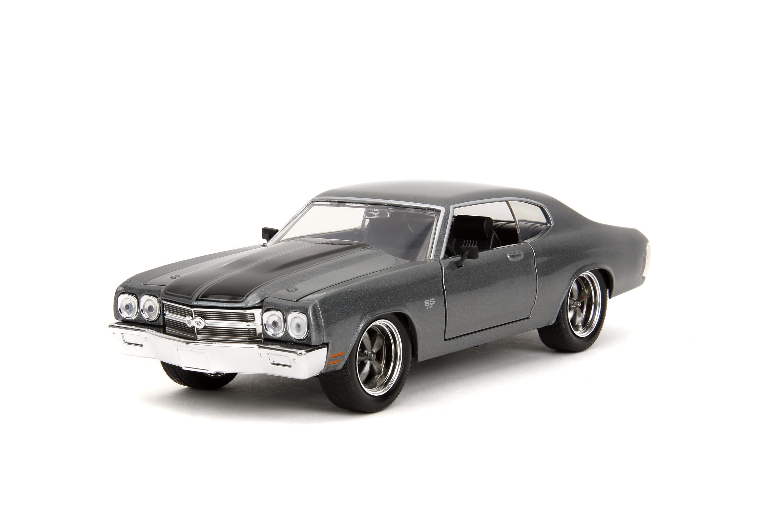 Jada Fast & Furious 1:24 1970 Chevy Chevelle SS Die-Cast Car, Toys for Kids and Adults(Grey)