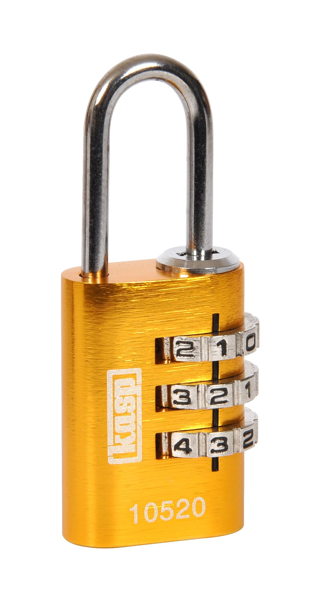 Kasp K10520YELD 105 Series Aluminium Combination Padlock - Yellow