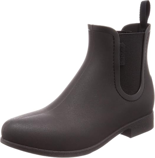 クロックス レインブーツ レイ チェルシー レイン ブーツ ウィメン ブーツ ブーティ Amazon