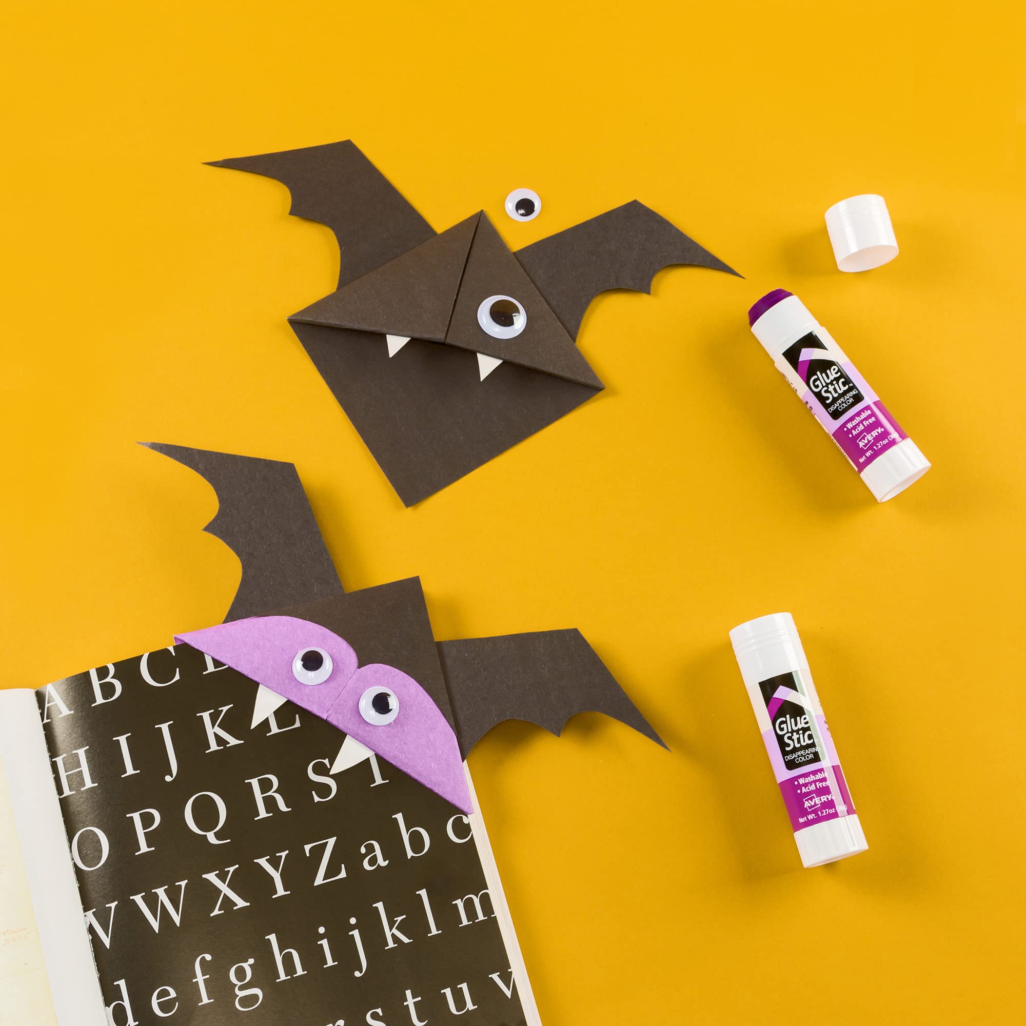 Avery Glue Stic, Disappearing Purple, Washable, Non-Toxic, 1.27oz, 6 Glue Sticks (98071)