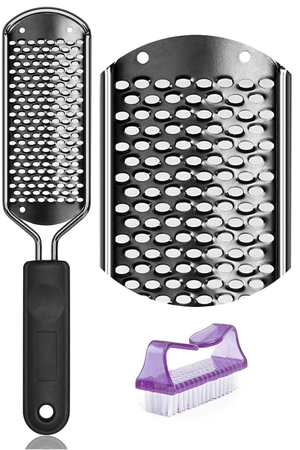 Pedicure Foot File Callus Remover - BTArtbox Large Foot Rasp Colossal Foot Scrubber Professional Stainless Steel Callus File for Wet and Dry Feet : Beauty