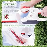 NETTA Cordless Hedge Trimmer & Tree Trimmer Ultralight 2kg 450mm Blade view 5