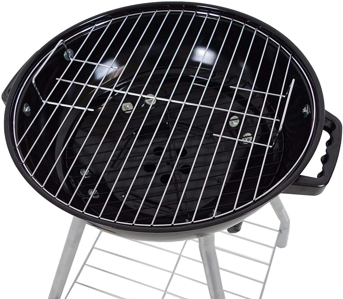 Edco 871125241456 18-Inch Round Barbecue with Lid and Metal Handle - Image 4