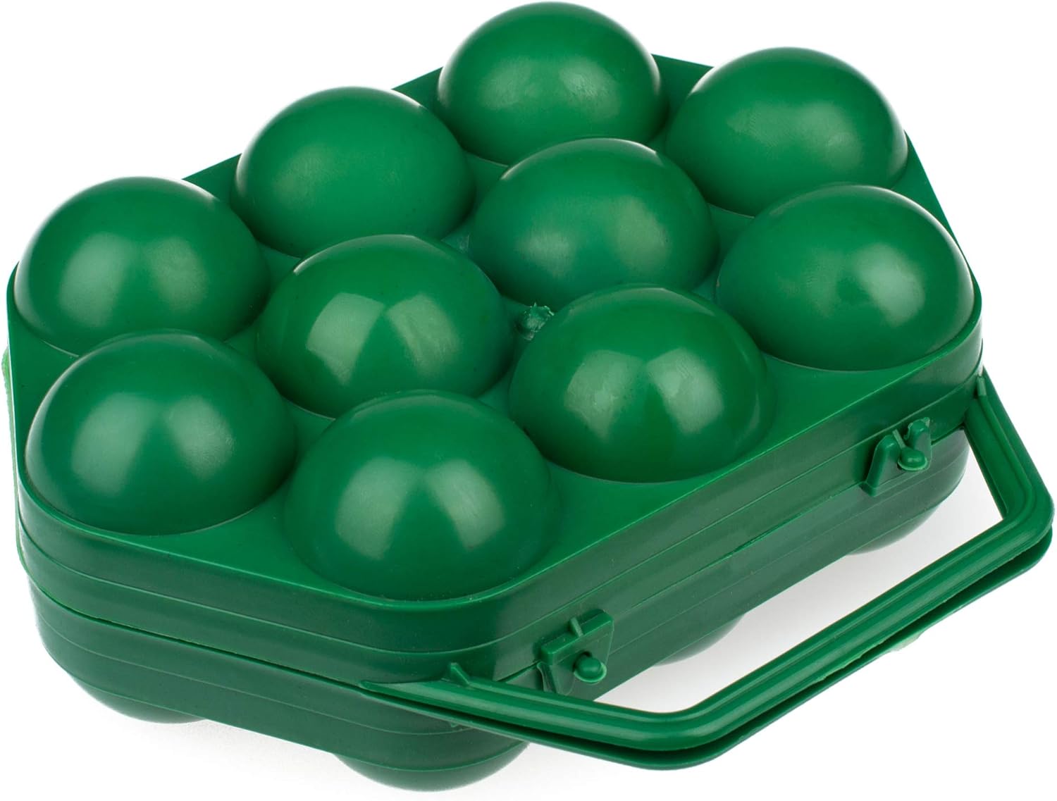 10 Egg Holder Plastic, Plastic Egg Container with Handle