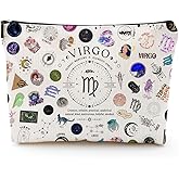 XYZONE Virgo Gifts for Women, Virgo Zodiac Cosmetics Bag, Travel Makeup Bags, Virgo Birthday Gifts for Women & Astrology Lovers