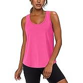 WIHOLL Women's Workout Tank Tops Sleeveless Athletic Racerback for Gym Yoga Running - Summer Fitness Tops Scoop Neck (S-XXL)