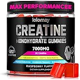Creatine Monohydrate Gummies, Creatine Complex for Men & Women for Improve Endurance, Strength & Recovery with L-Glutamine, Beta-Alanine, Vitamin B12, Sugar-Free, Vegan, No Bloating, GMP-certified